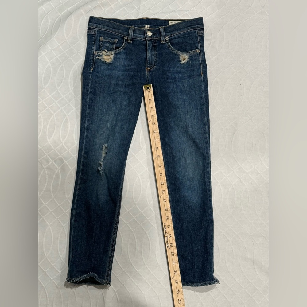 Rag and Bone Women’s Distressed Skinny Jeans Size 26 - Picture 8 of 11